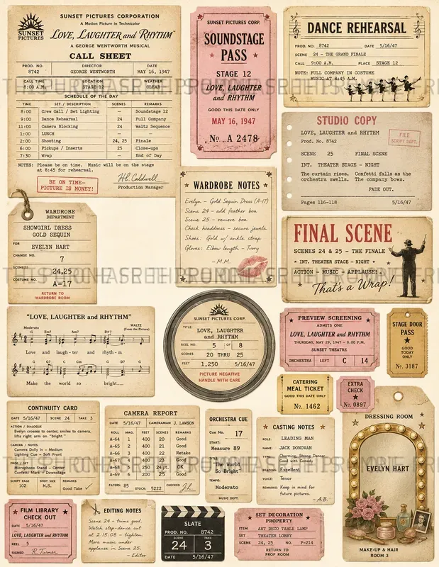 Film Production Paper Ephemera