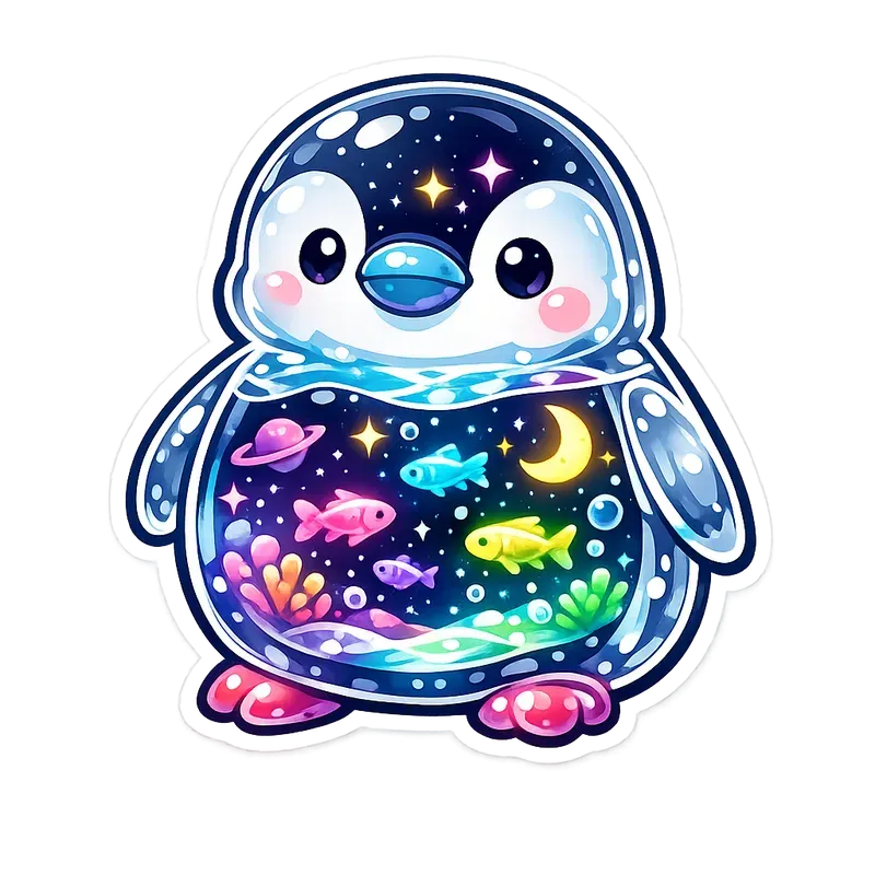Galactic Aquarium Glass Stickers