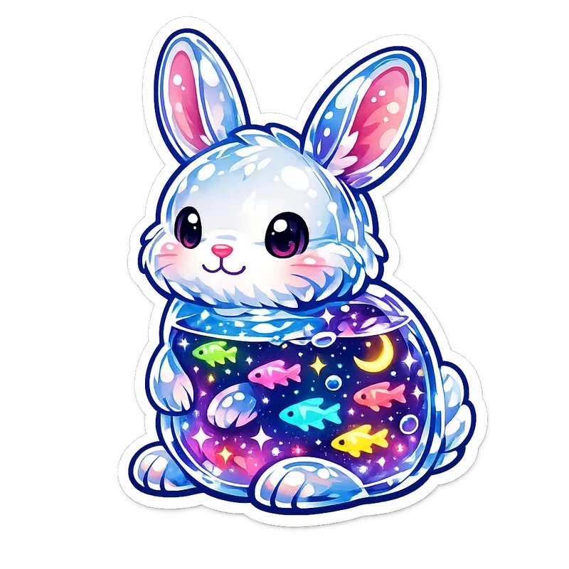 Galactic Aquarium Glass Stickers