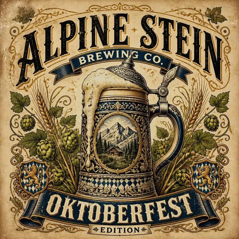 Vintage Brewery Graphic Generator