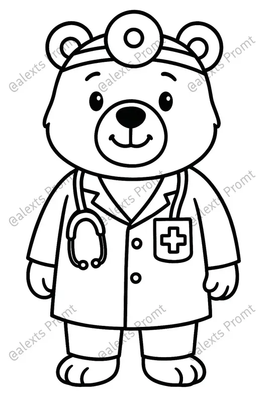 Animal Job Coloring Pages
