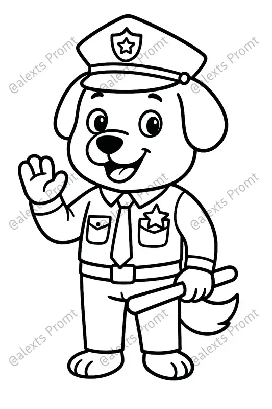 Animal Job Coloring Pages