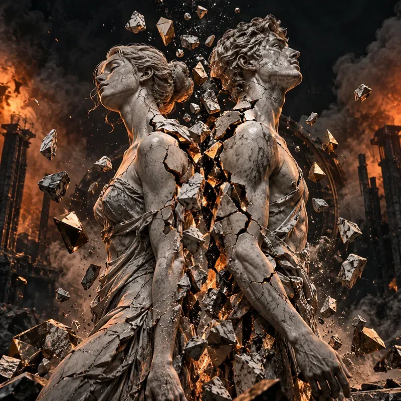 Surreal Fragmented Human Sculptures