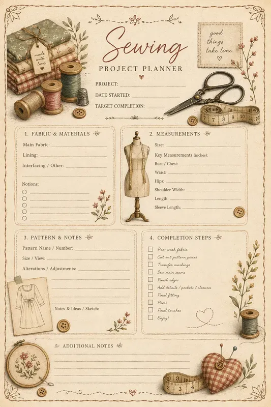 Vintage Illustrated Home Guide Pages