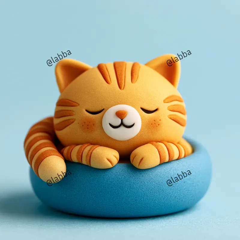 Minimalist 3D Claymation Art