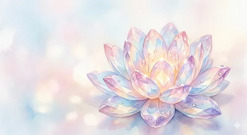 Closeup Crystal Floral Petals