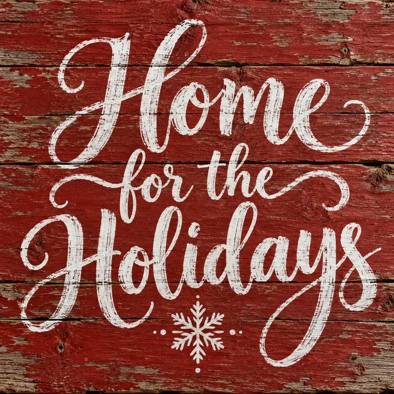 Rustic Farmhouse Holiday Sign Mockup Art