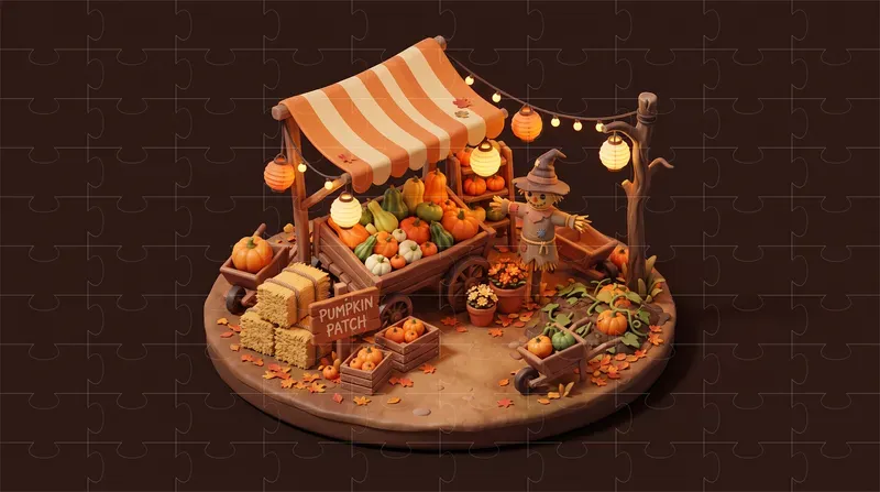 Cute 3D Isometric Halloween Game Assets