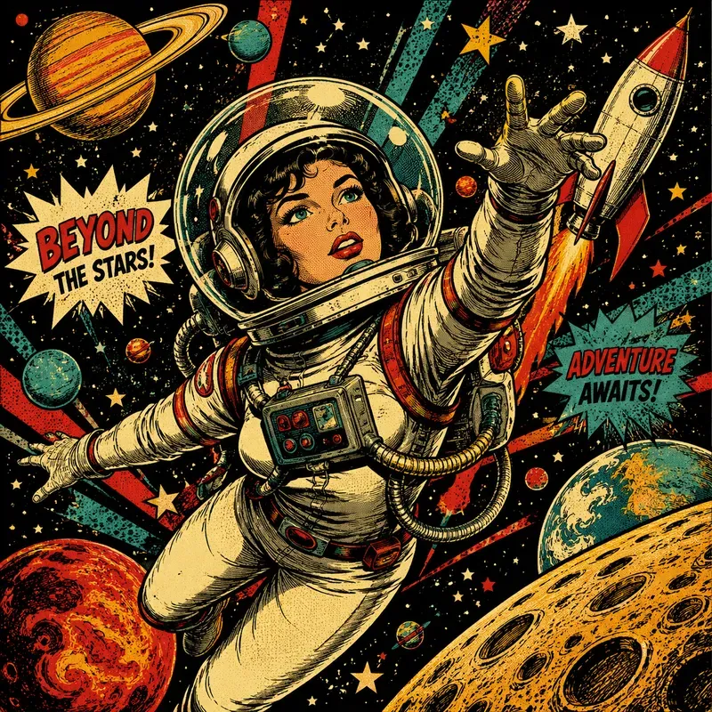 Bold Pop Art Comic Portraits
