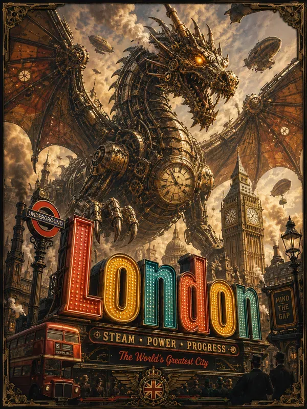 Clockwork Dragon Posters