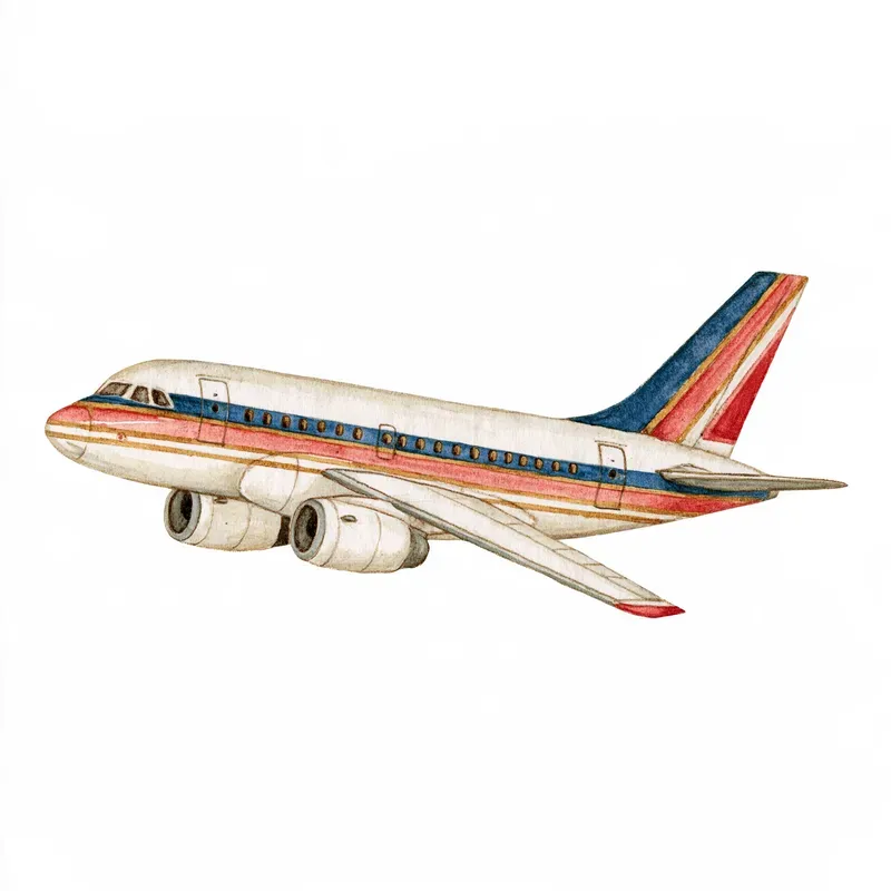 Vintage Airline Storybook Cliparts