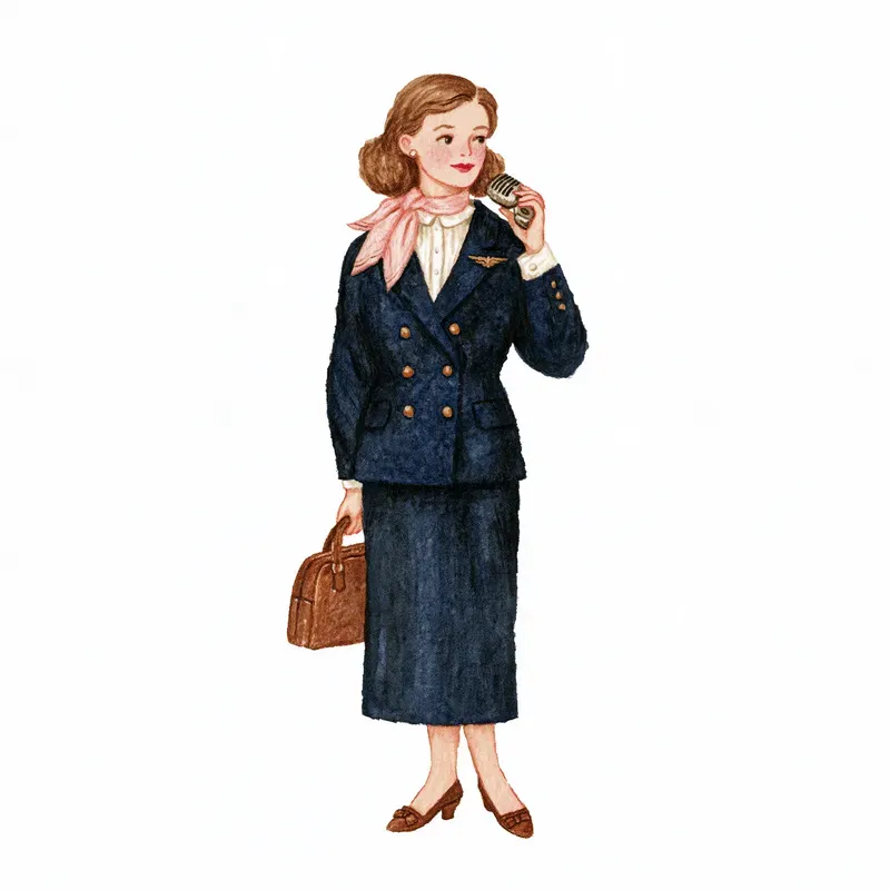 Vintage Airline Storybook Cliparts
