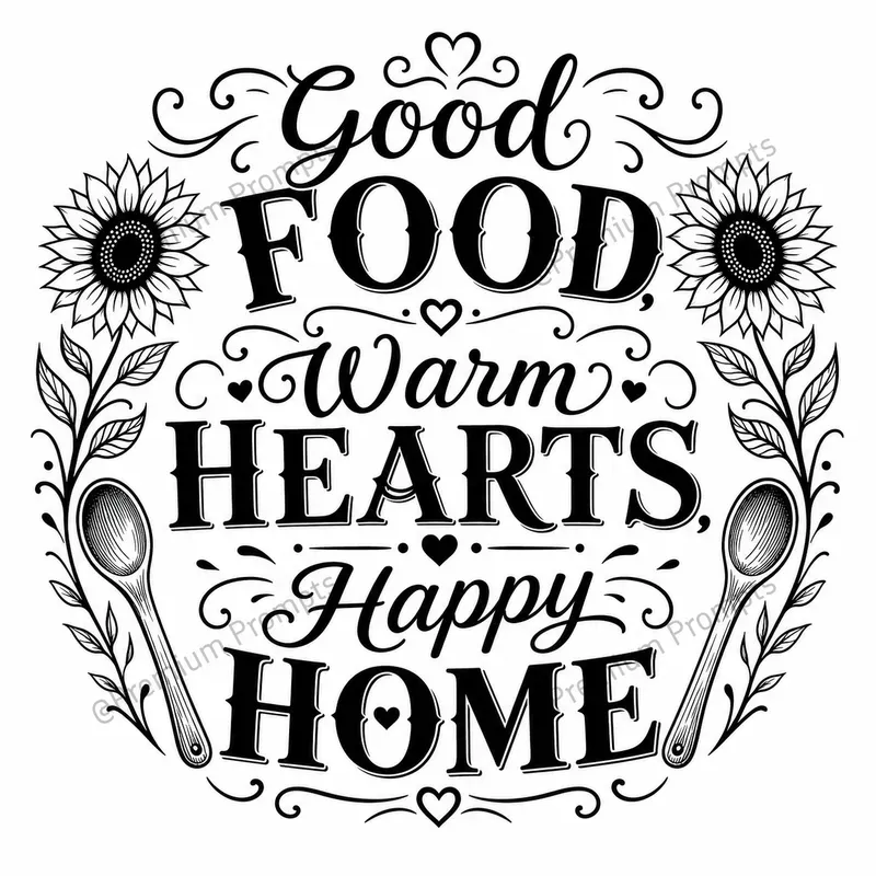 Cutting Board Typography Sayings Designs