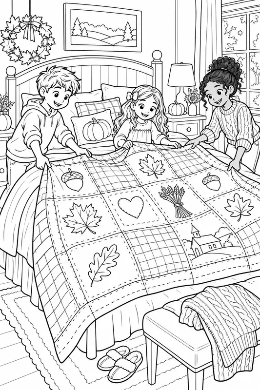 Thanksgiving Memory Stories Coloring