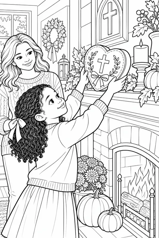Thanksgiving Memory Stories Coloring