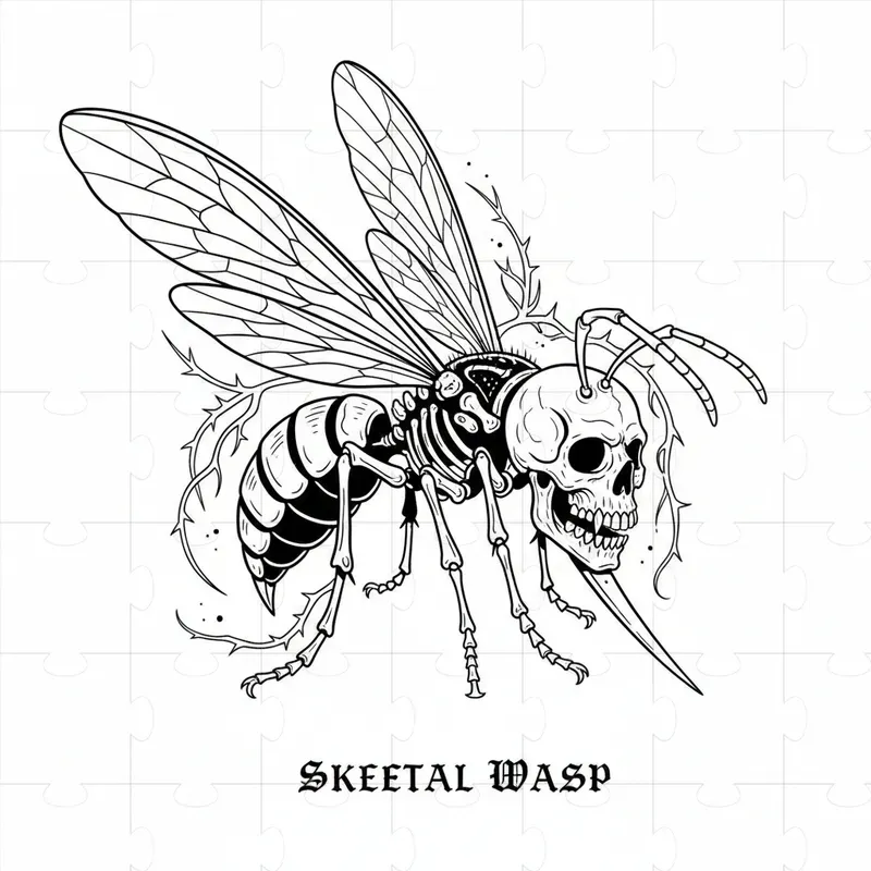 Black And White Line Art Illustrations