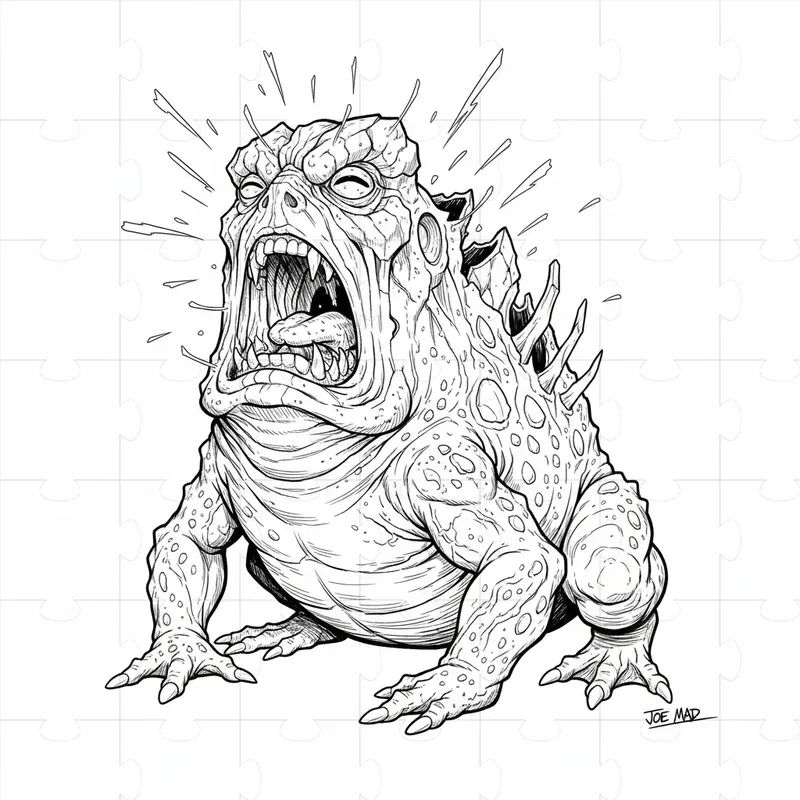 Black And White Line Art Illustrations