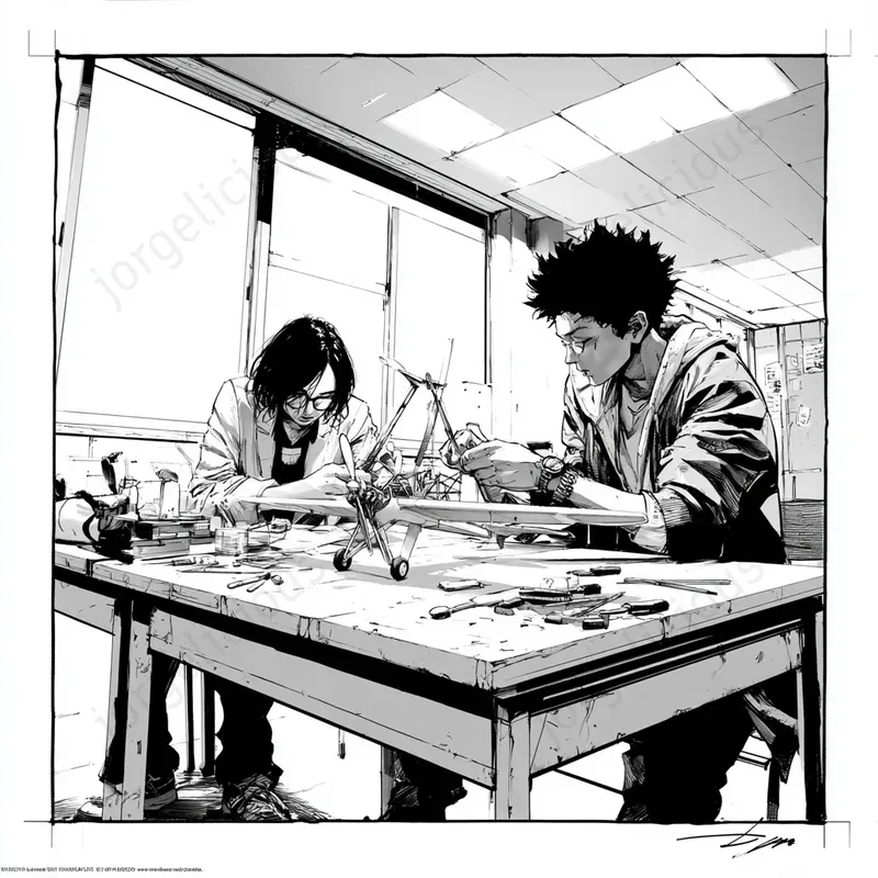 Manga Activity Illustrations