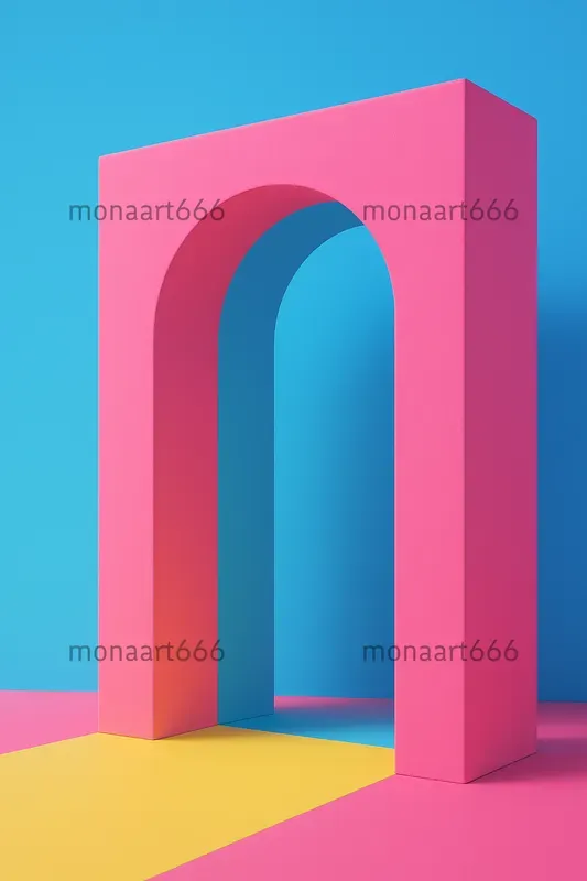 Neon Pop Surrealism 3D