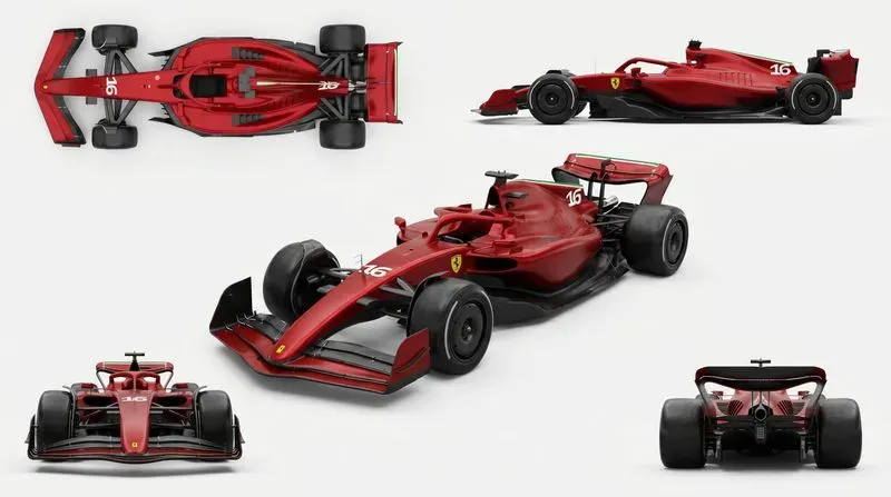 F1 Car Design Turnaround Sheets