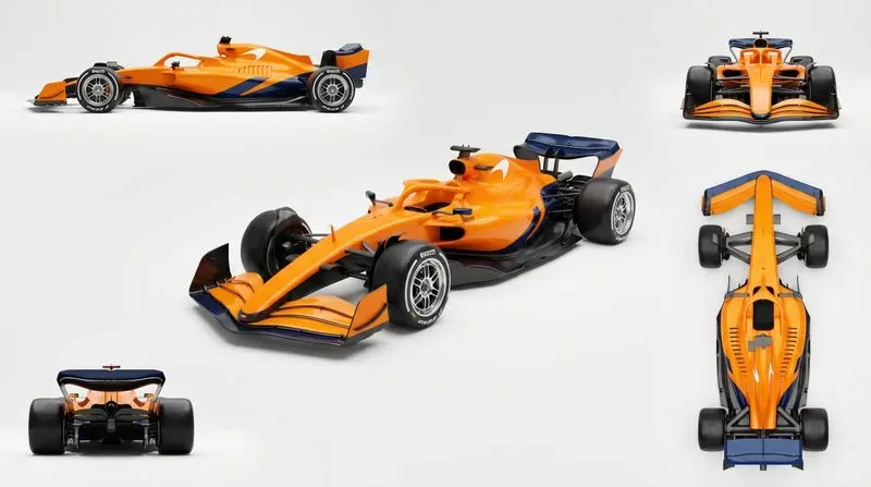 F1 Car Design Turnaround Sheets