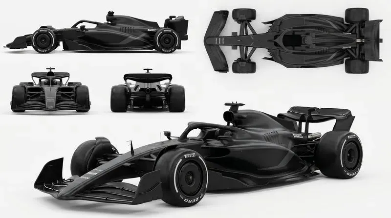 F1 Car Design Turnaround Sheets