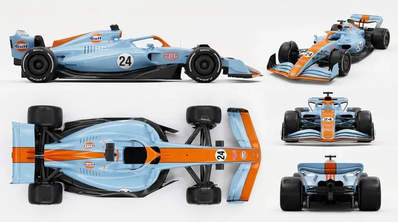 F1 Car Design Turnaround Sheets