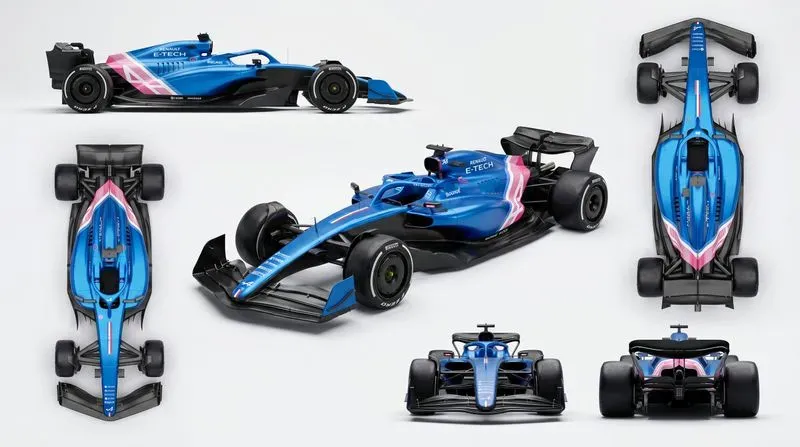F1 Car Design Turnaround Sheets