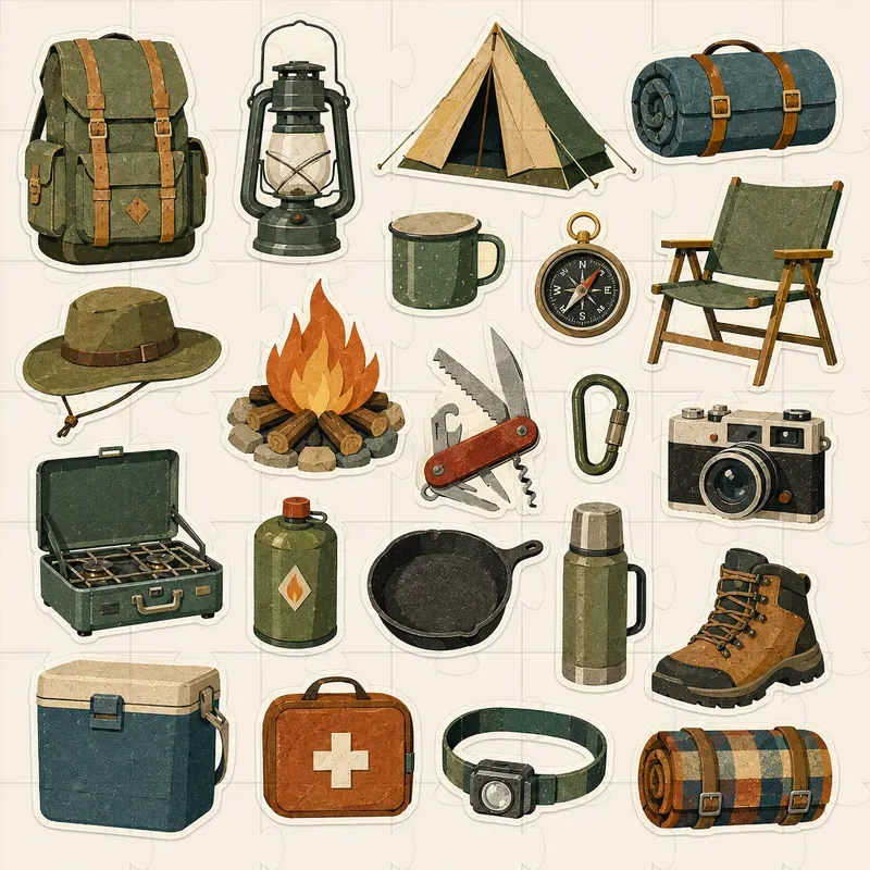 Retro Collage Sticker Sheets