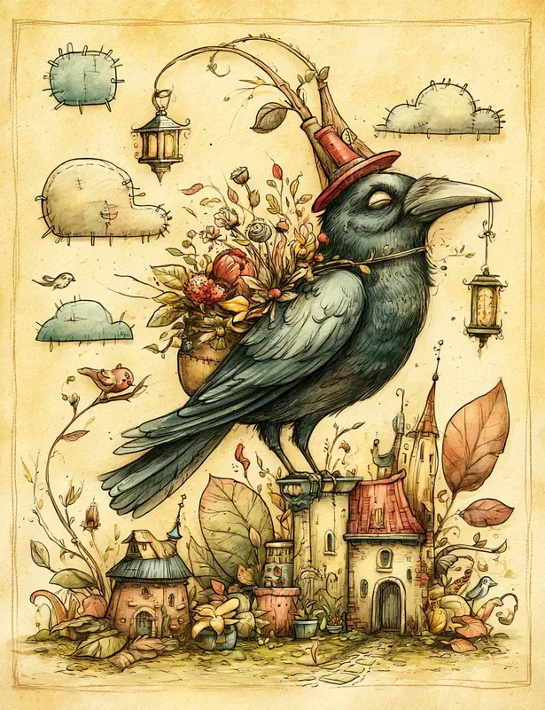 Strange Storybook Creature Scenes