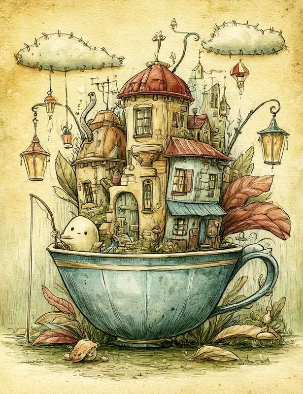 Strange Storybook Creature Scenes