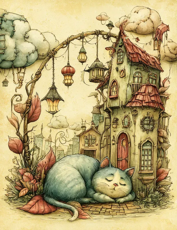Strange Storybook Creature Scenes
