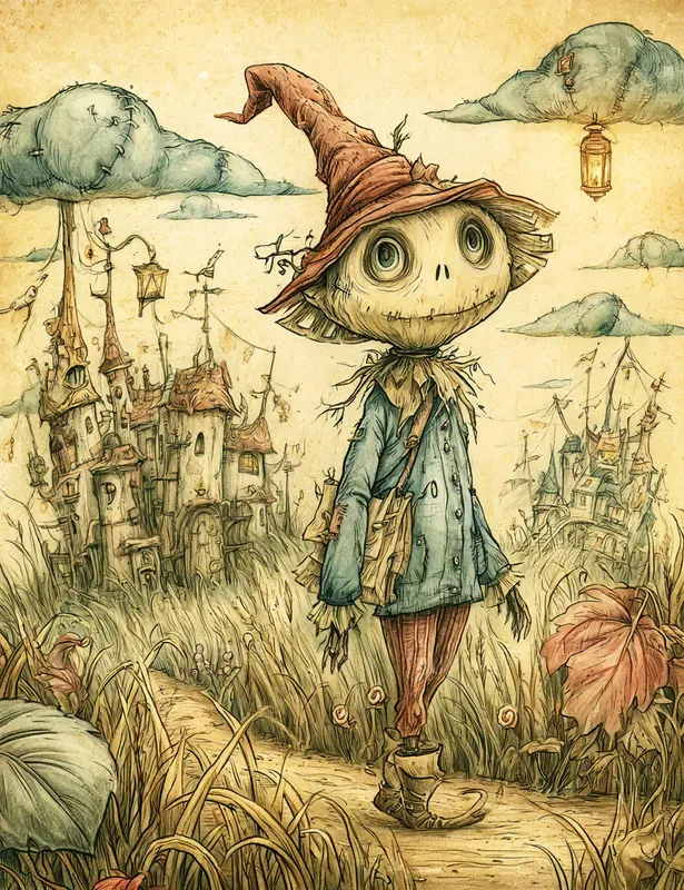 Strange Storybook Creature Scenes