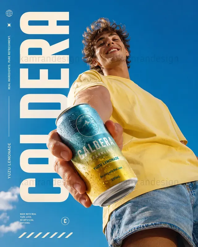 Low Angle Beverage Ad Posters