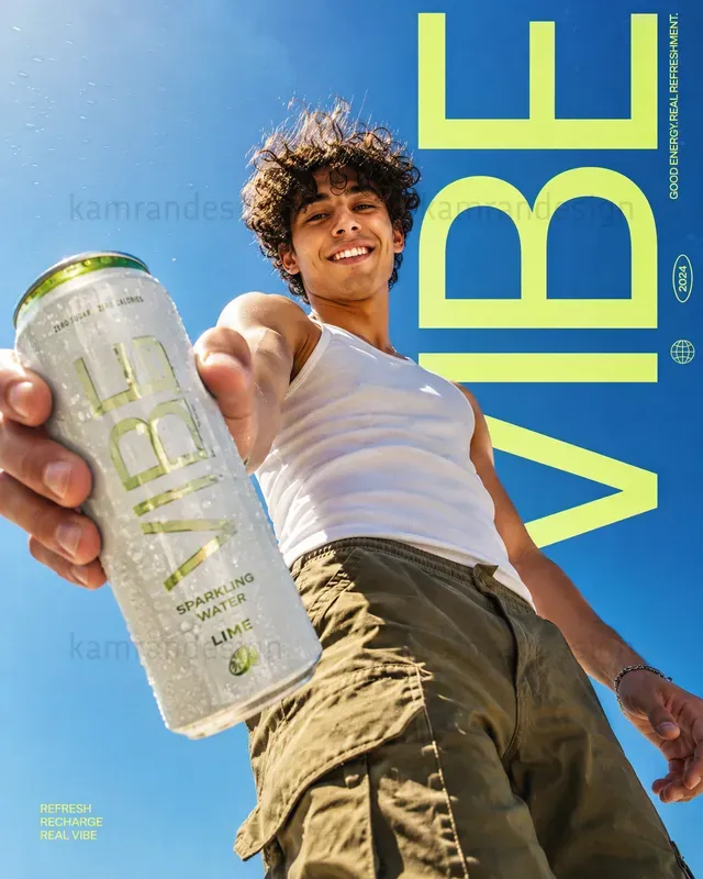 Low Angle Beverage Ad Posters