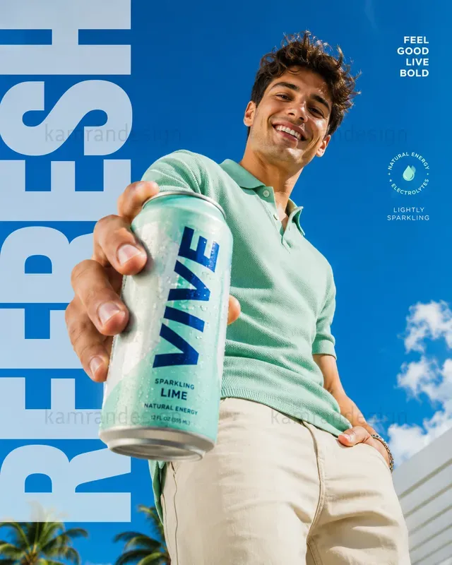 Low Angle Beverage Ad Posters