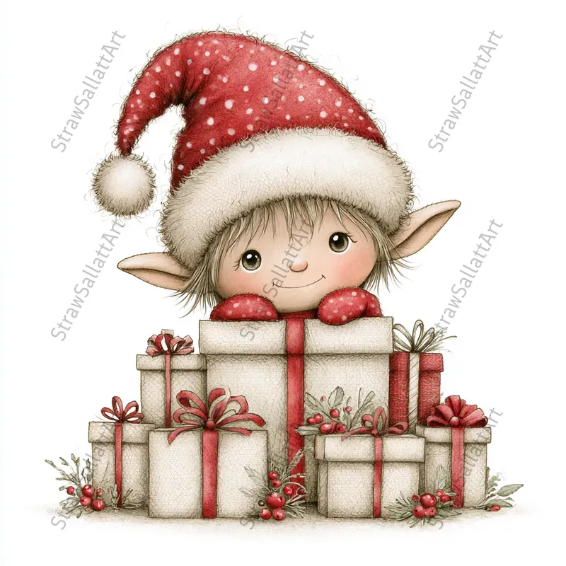 Cute Christmas Character Clipart Tshirts