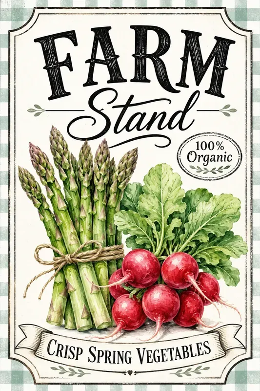 Vintage Farmhouse Market Labels