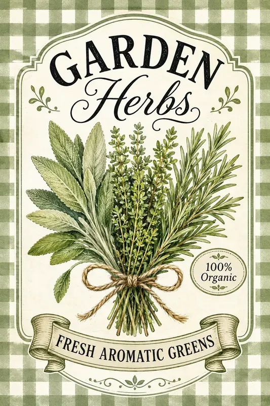 Vintage Farmhouse Market Labels