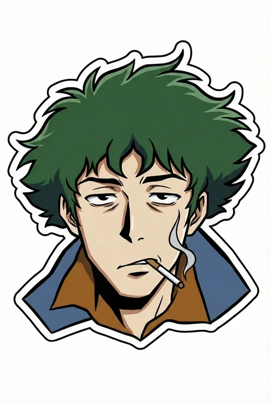 Minimalist Vector Anime Stickers