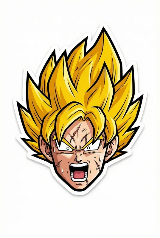 Minimalist Vector Anime Stickers