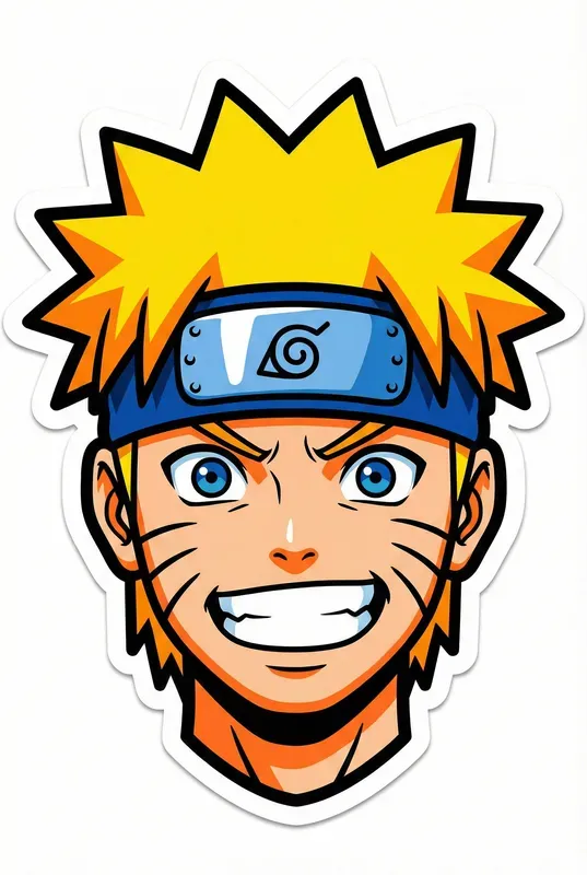 Minimalist Vector Anime Stickers