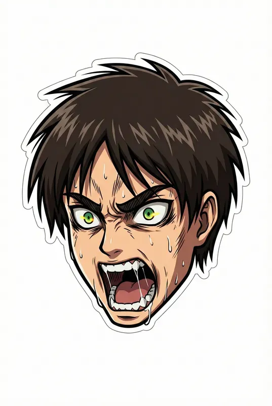 Minimalist Vector Anime Stickers