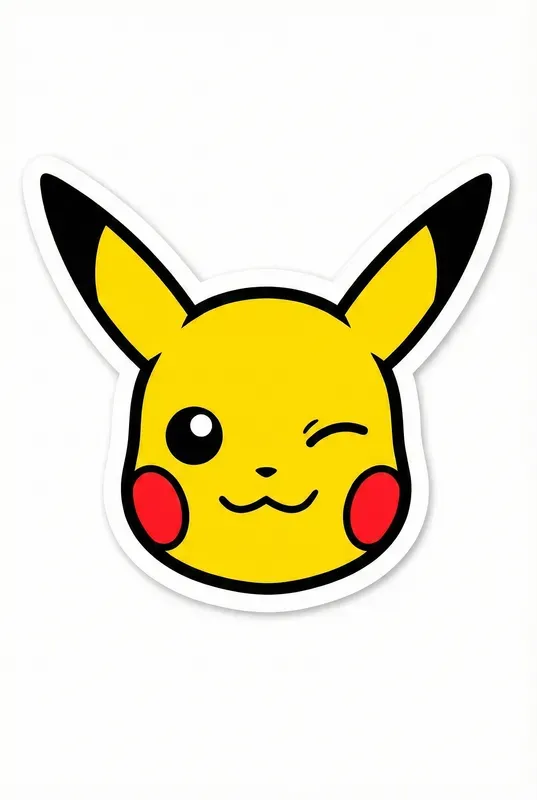 Minimalist Vector Anime Stickers