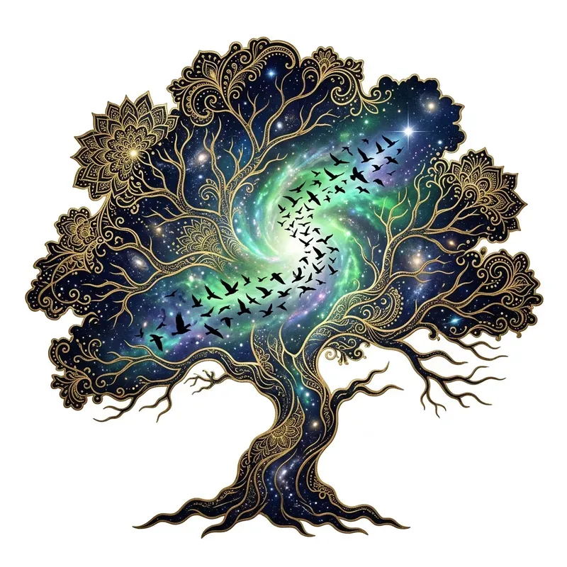 Celestial Silhouette Cosmic Art Makers