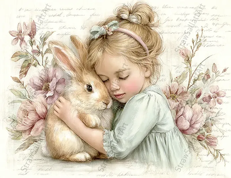 Vintage Easter Junk Journal Postcards