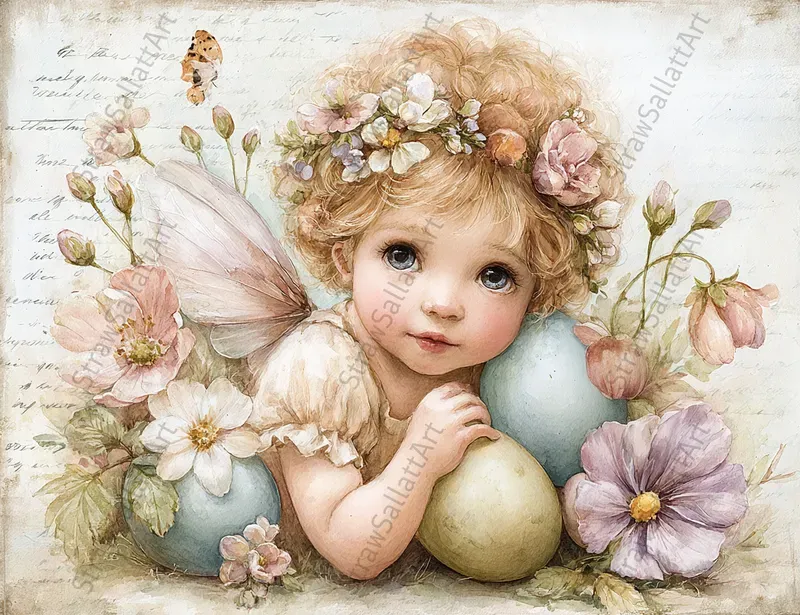 Vintage Easter Junk Journal Postcards