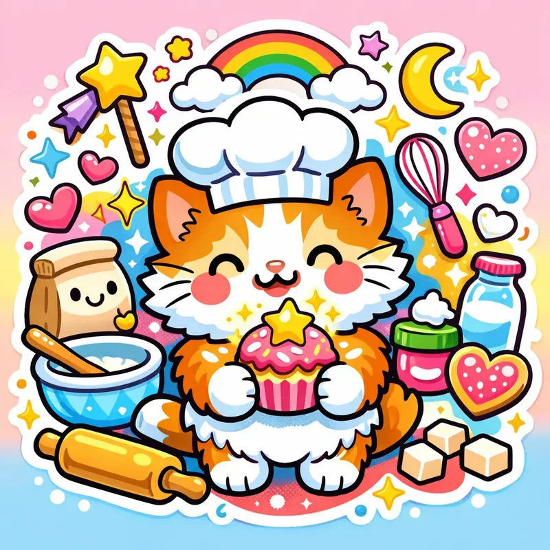 Cute Sticker Cartoon Characters