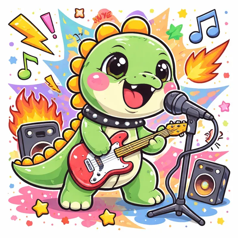 Cute Sticker Cartoon Characters