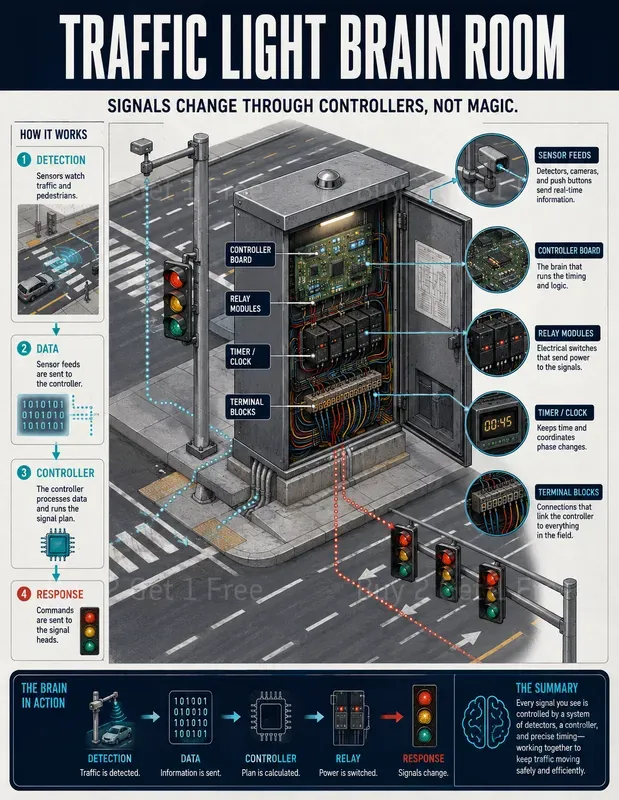 City Traffic Brain Infographics
